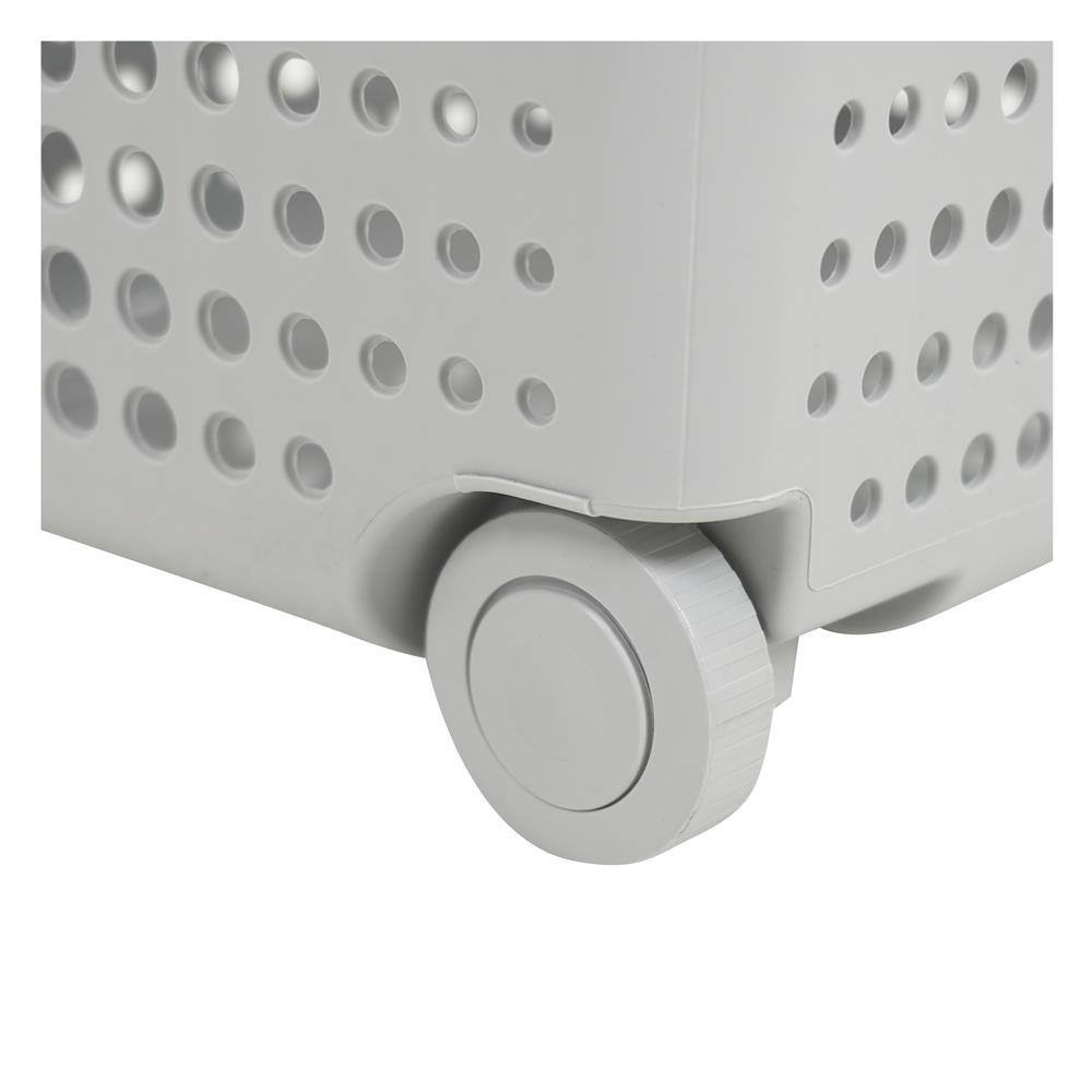 ตะกร้าผ้าล้อลาก PLIM BUBBLE HH-1226 สีเทา