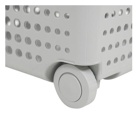 ตะกร้าผ้าล้อลาก PLIM BUBBLE HH-1226 สีเทา_3