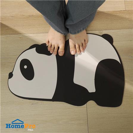 พรมพียู SNAZZ PANDA 38x58 ซม. สีดำ_5