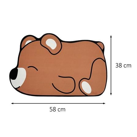 พรมพียู SNAZZ TEDDY 38x58 ซม. สีน้ำตาล_8