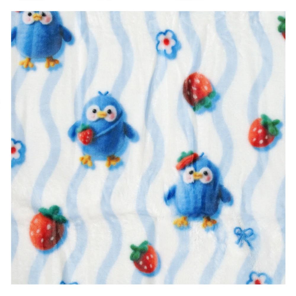 ผ้าห่ม HOME LIVING STYLE WIGGLE 50x60 นิ้ว สี WHITE-BLUE