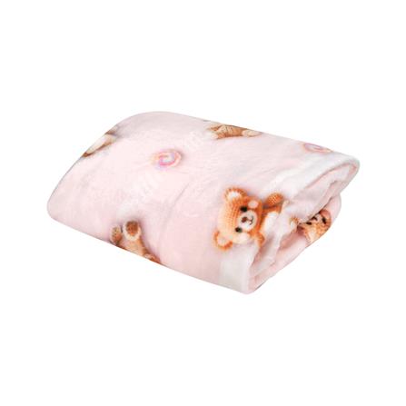 ผ้าห่ม HOME LIVING STYLE TEDDY 50x60 นิ้ว สี PINK_0