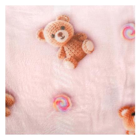 ผ้าห่ม HOME LIVING STYLE TEDDY 50x60 นิ้ว สี PINK_1