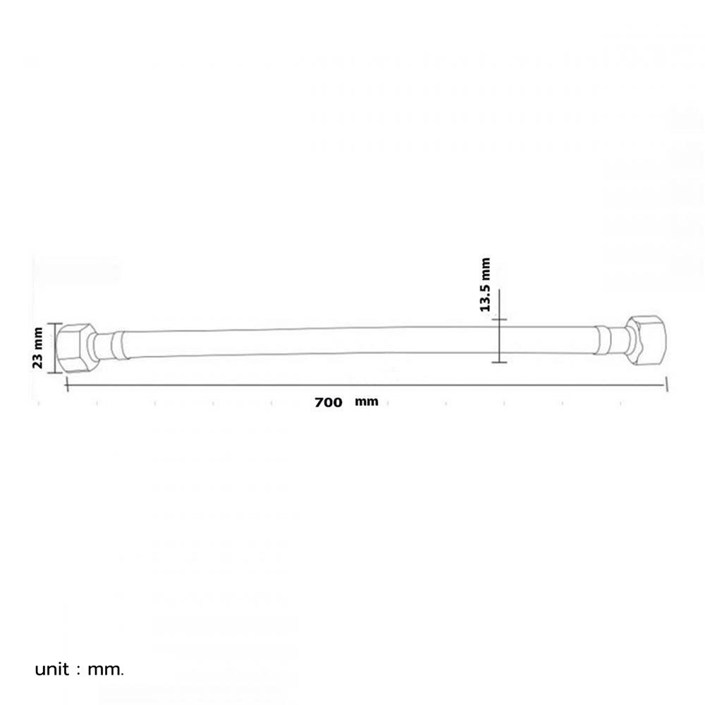 สายน้ำดีสเตนเลสน้ำอุ่น-น้ำเย็น ITALY MRG MR 330777 27.5 นิ้ว