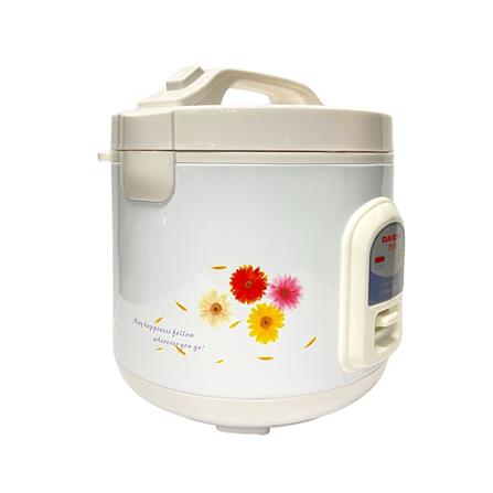 หม้อหุงข้าวอุ่นทิพย์ DAICHI MRC-112/FW ลายดอกไม้ สีขาว_2