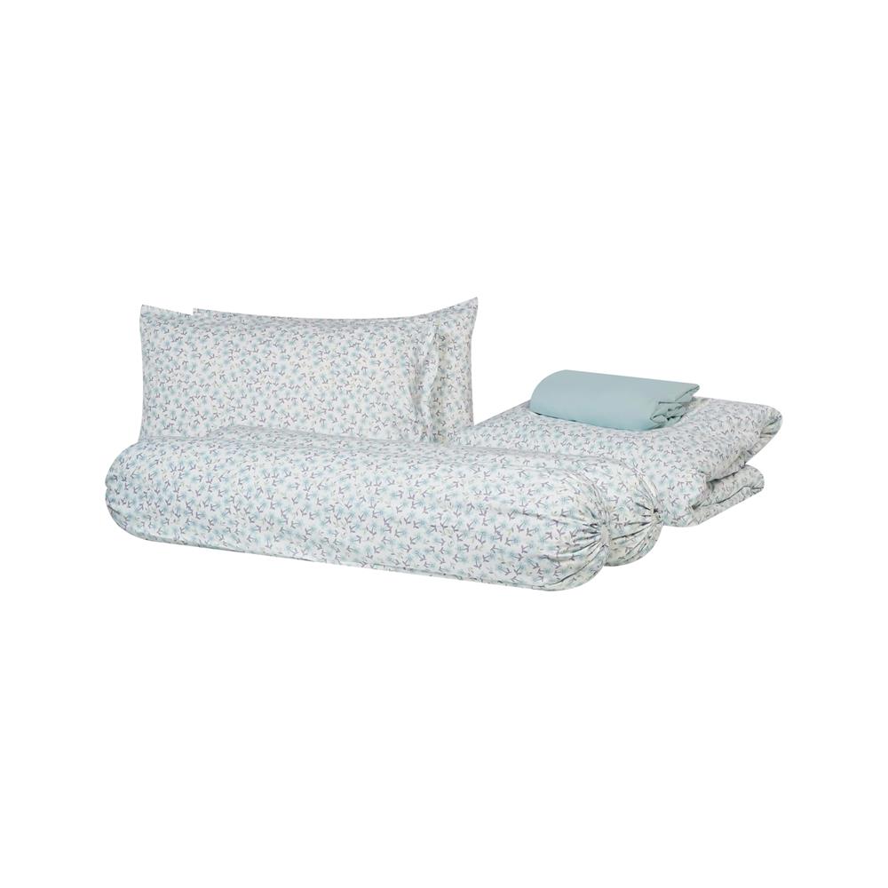 ชุดผ้าปูที่นอน 6 ฟุต (ชุด 6 ชิ้น) HOME LIVING STYLE TEENY สี BLUE