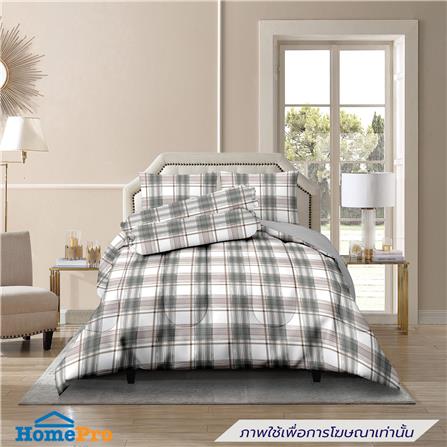 ชุดผ้าปูที่นอน 6 ฟุต (ชุด 6 ชิ้น) HOME LIVING STYLE GLEN สี GREY_0