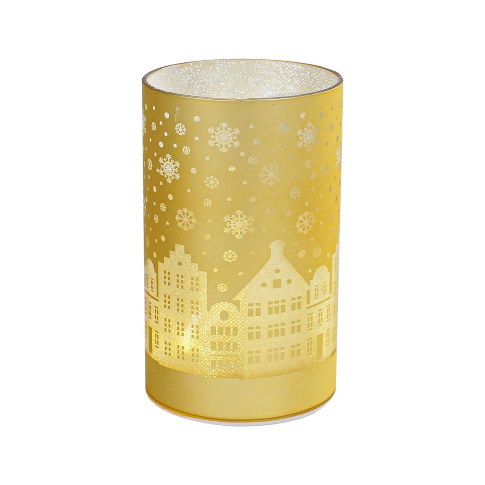 กล่องไฟตกแต่ง SNAZZ กระบอกแก้ว สีทอง