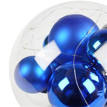 กล่องไฟตกแต่ง SNAZZ  โหลแก้ว-บอล สีน้ำเงิน-เงิน_1