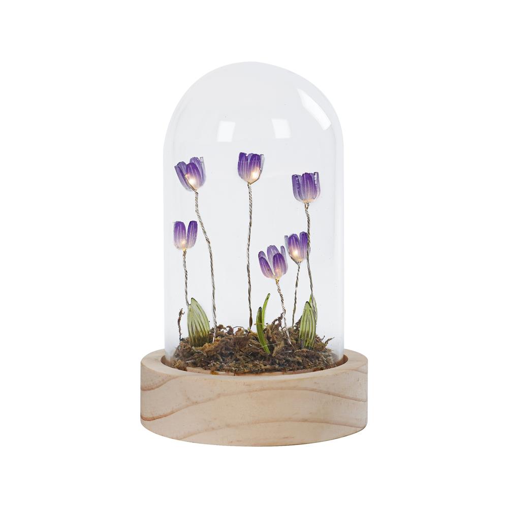 กล่องไฟตกแต่ง SNAZZ โดมแก้ว TULIP LAVENDER