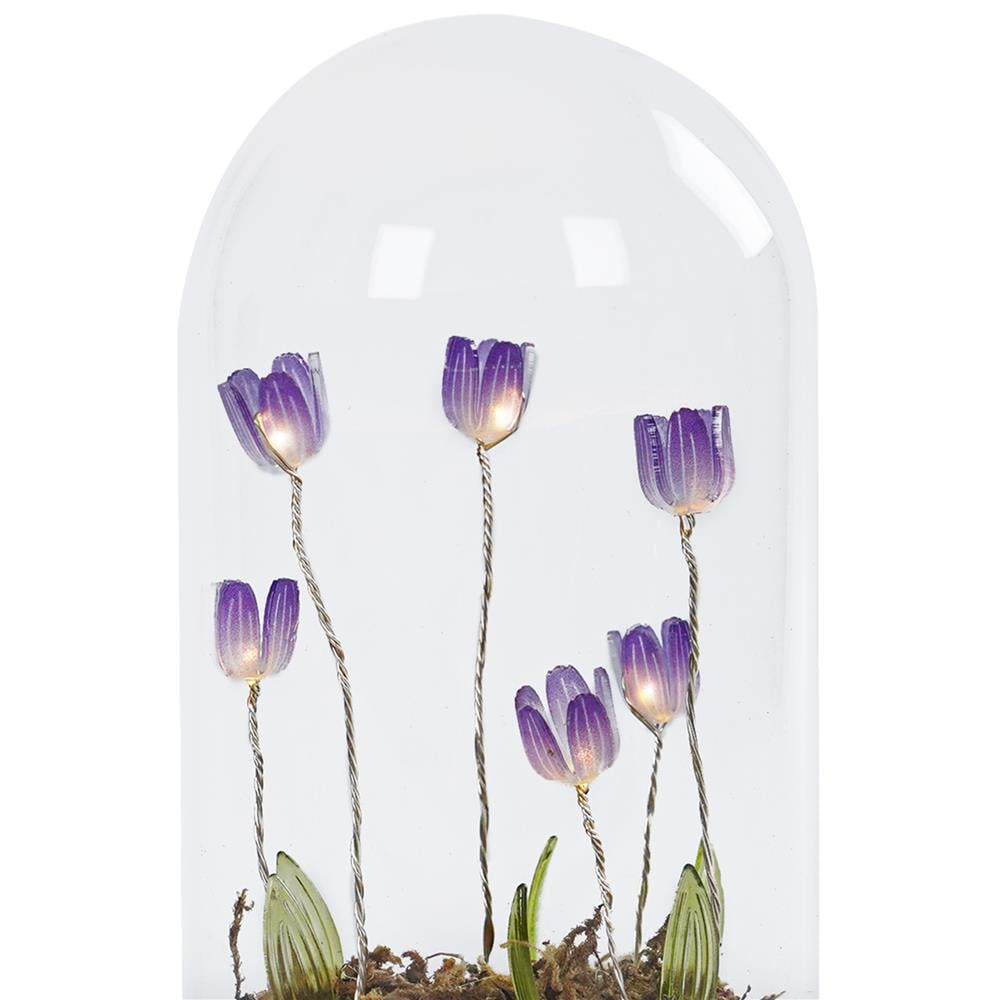 กล่องไฟตกแต่ง SNAZZ โดมแก้ว TULIP LAVENDER