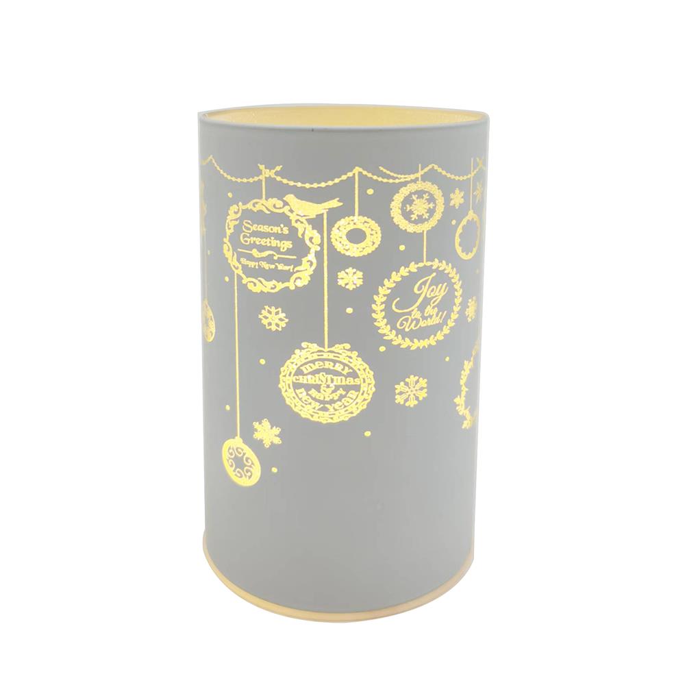 กล่องไฟตกแต่ง SNAZZ กระบอกแก้ว สีขาว