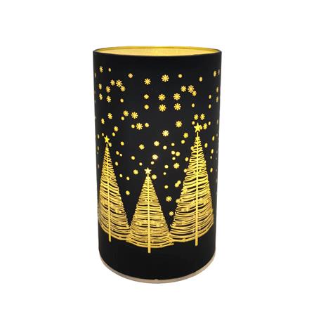 กล่องไฟตกแต่ง SNAZZ กระบอกแก้ว สีดำ_0