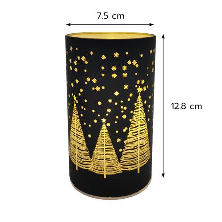 กล่องไฟตกแต่ง SNAZZ กระบอกแก้ว สีดำ_1