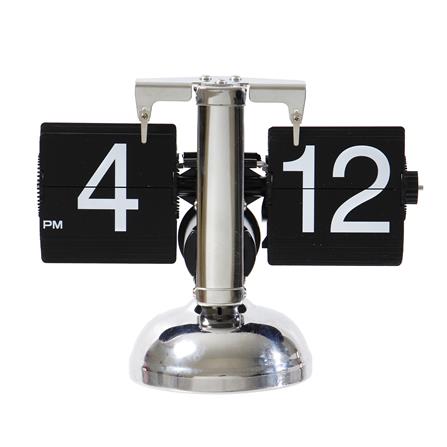 นาฬิกาตั้งโต๊ะเหล็ก SNAZZ MC1 8.6x6.4 นิ้ว สีเงิน_0