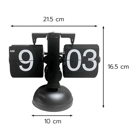 นาฬิกาตั้งโต๊ะเหล็ก SNAZZ MC1 8.6x6.4 นิ้ว สีดำ_6