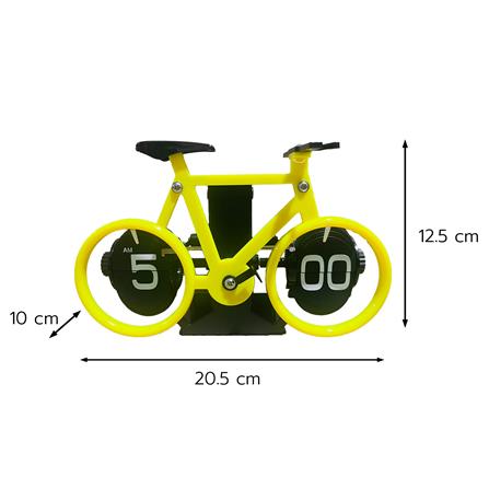 นาฬิกาตั้งโต๊ะ SNAZZ MC3 BICYCLE 8.2x4.9 นิ้ว สีเหลือง_1