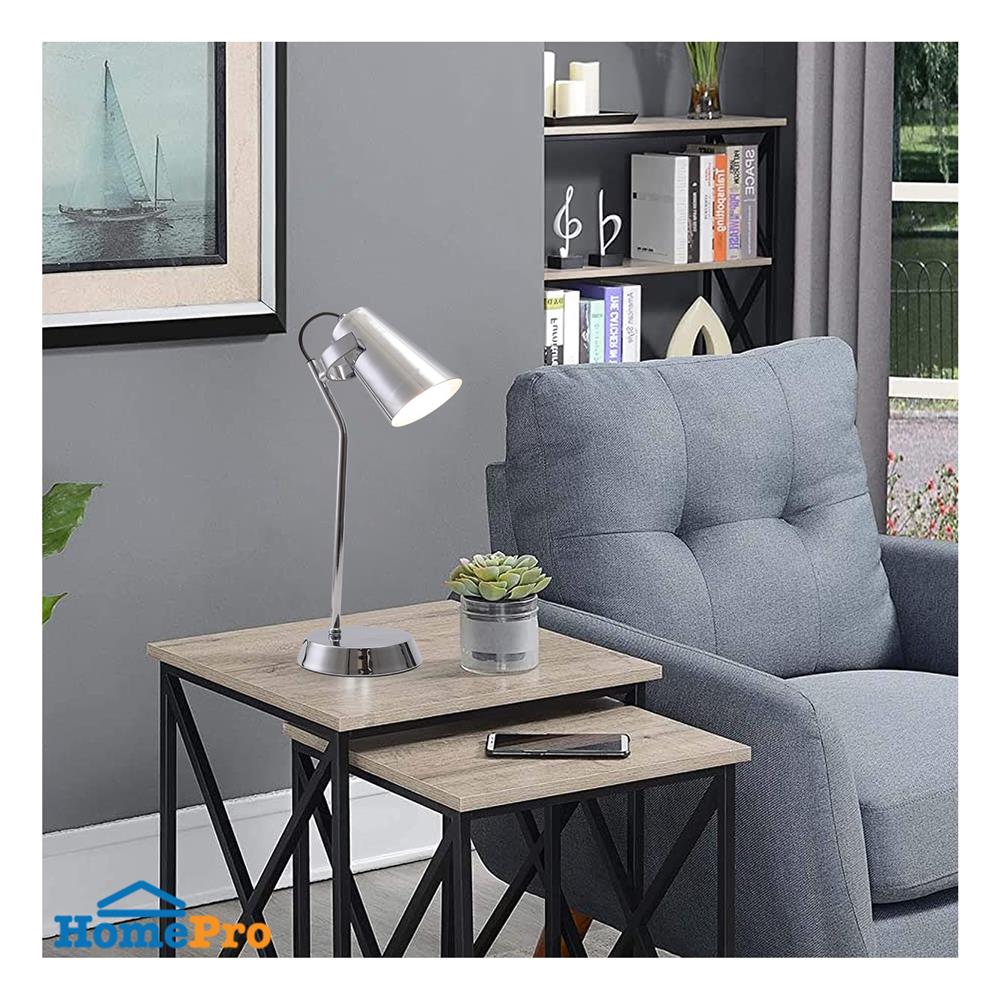 ไฟตั้งโต๊ะ CARINI MT24315 สีเงิน