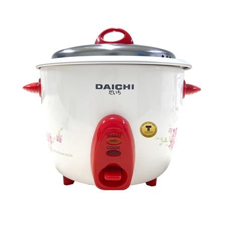 หม้อหุงข้าวธรรมดา DAICHI RC-106 1 ลิตร สีแดง_0