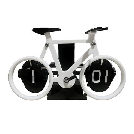 นาฬิกาตั้งโต๊ะ SNAZZ MC3 BICYCLE 8.2x4.9 นิ้ว สีขาว_0