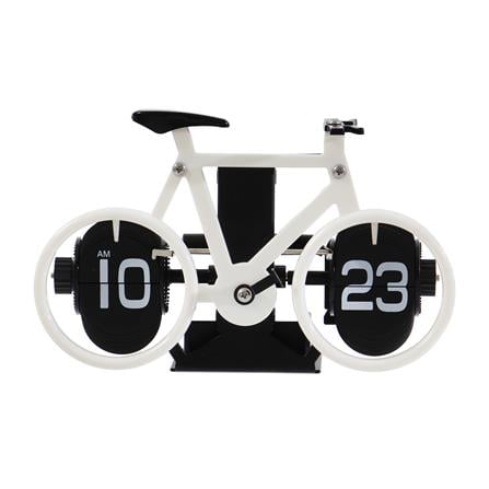 นาฬิกาตั้งโต๊ะ SNAZZ MC3 BICYCLE 8.2x4.9 นิ้ว สีขาว_0