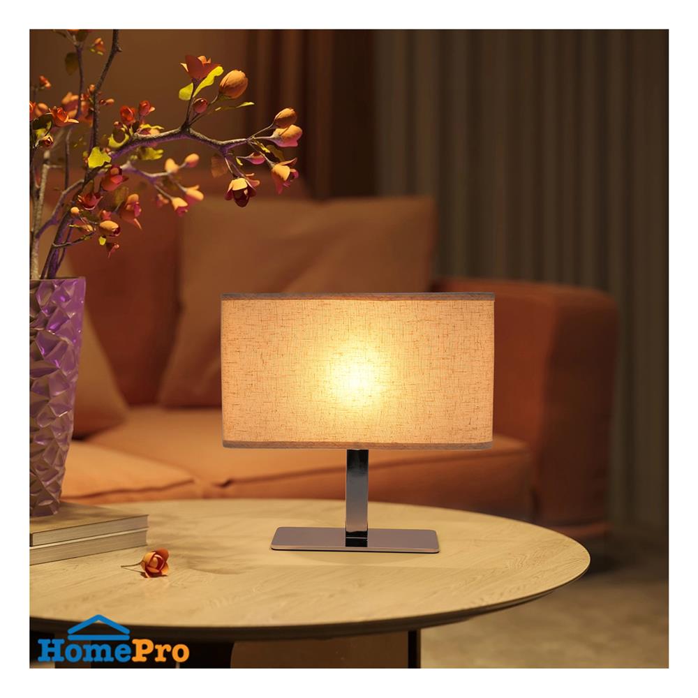 ไฟตั้งโต๊ะ CARINI MT24322WH สีขาว/เงิน