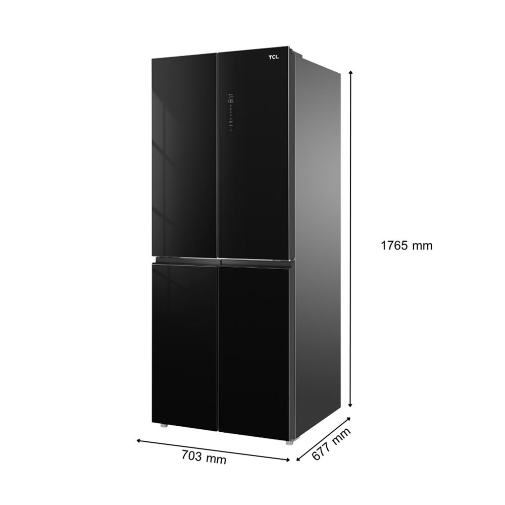 ตู้เย็น MULTI DOOR TCL RT43GPCDB 14.1 คิว กระจกดำ