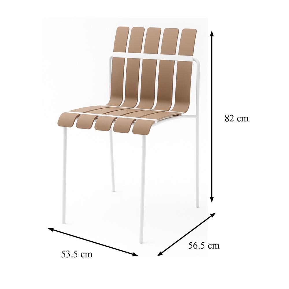 เก้าอี้สนาม SPRING DAISY สีน้ำตาล/ขาว
