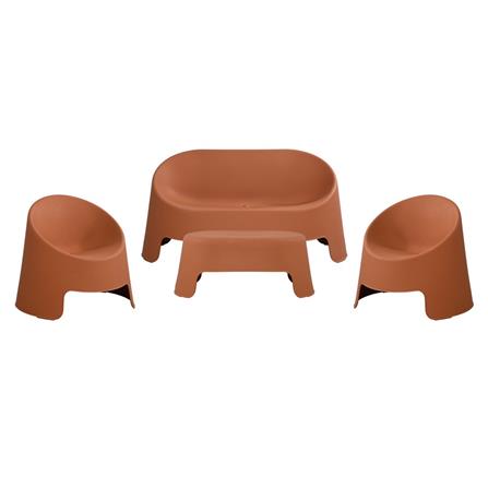 ชุดโซฟาสนาม 4 ที่นั่ง SPRING VETO สีส้ม_0