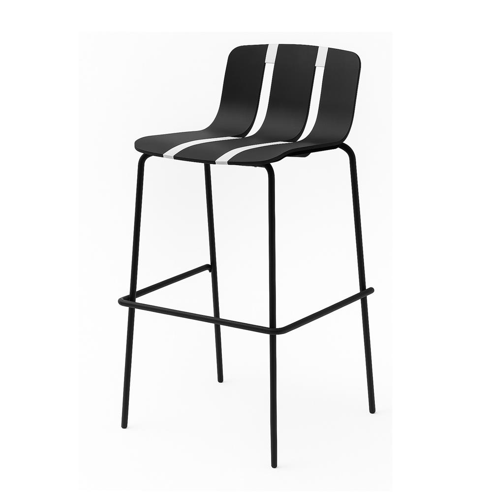 เก้าอี้บาร์สนาม SPRING DANNY สีดำ/เทา