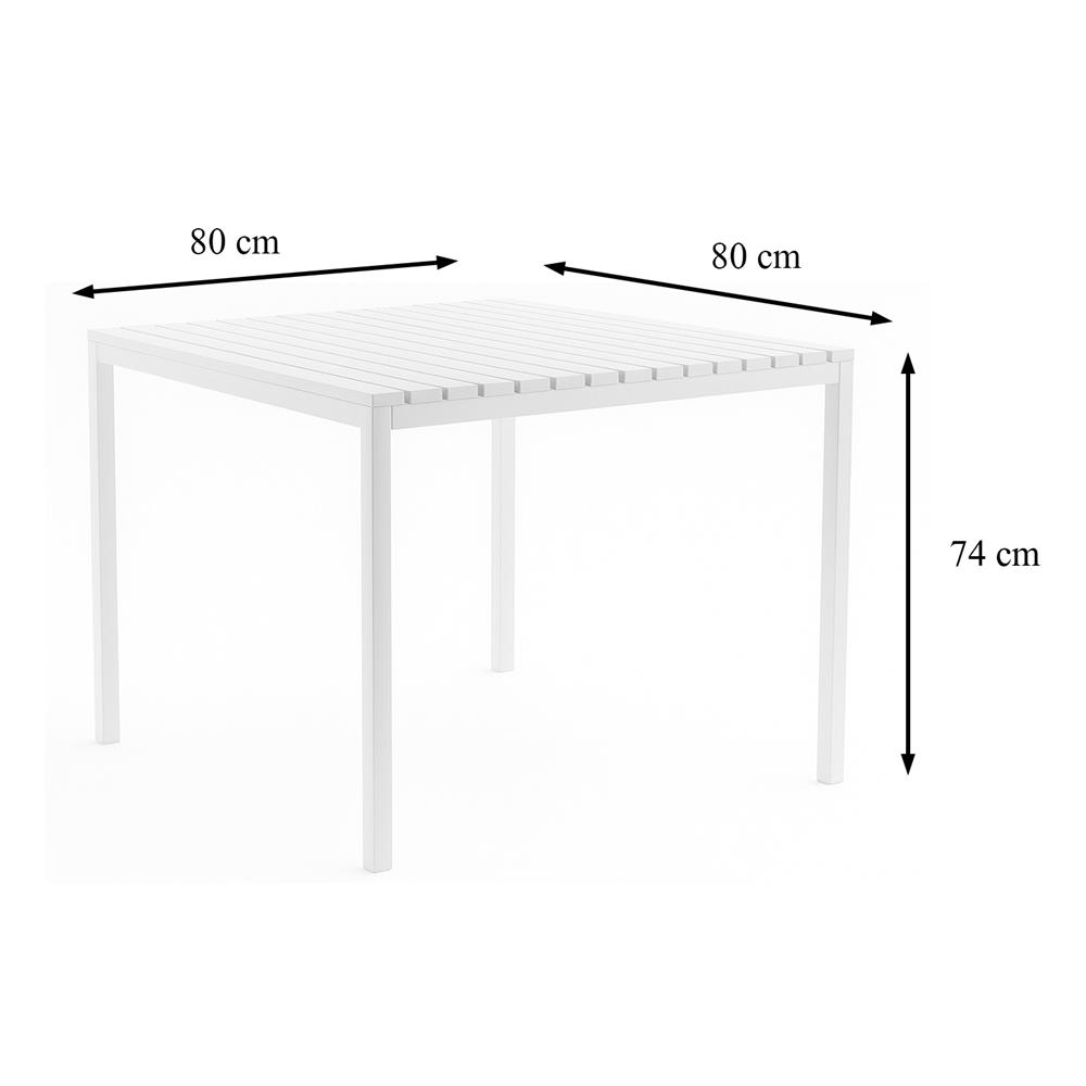 โต๊ะสนาม SPRING DAISY 80 ซม. สีขาว
