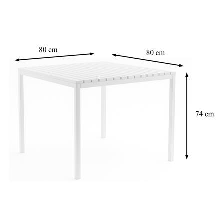 โต๊ะสนาม SPRING DAISY 80 ซม. สีขาว_2
