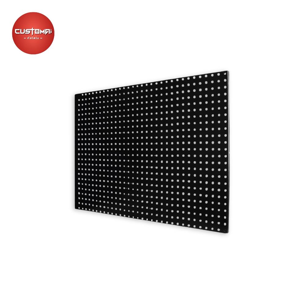 แผงเหล็กแขวนเครื่องมือ CUSTOMAI PEGBORD SIZE L 80x60 ซม. สีดำ