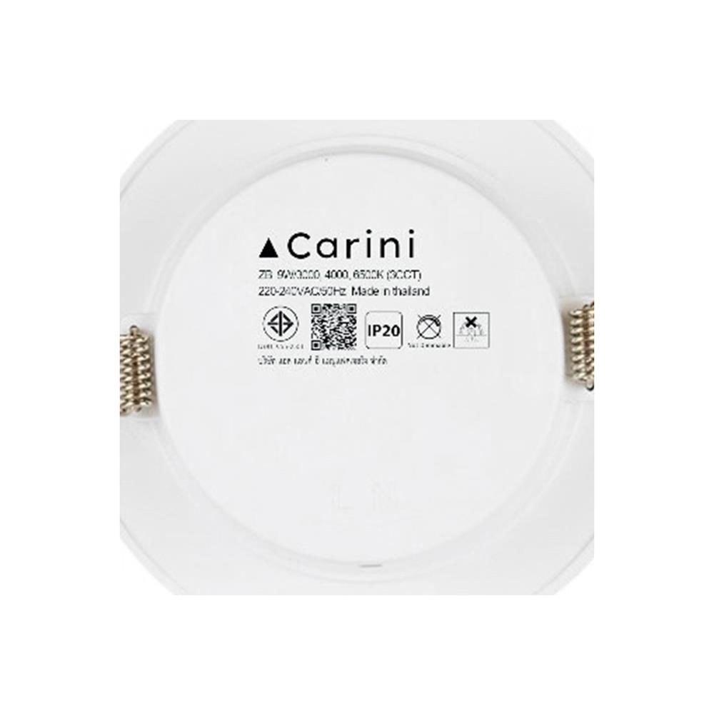 ดาวน์ไลท์ LED CARINI ZB 3.7 นิ้ว 9 วัตต์ DAYLIGHT/COOL WHITE/WARM WHITE สีขาว