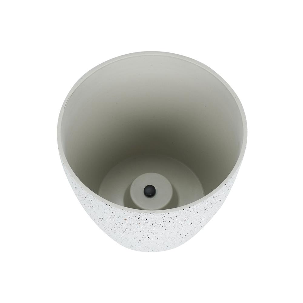 กระถางพลาสติก SPRING MORE 21 ซม. สีขาว