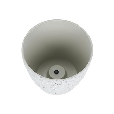 กระถางพลาสติก SPRING MORE 21 ซม. สีขาว_1