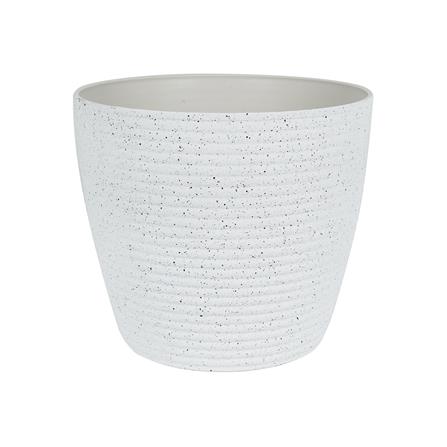 กระถางพลาสติก SPRING MORE 25 ซม. สีขาว_0