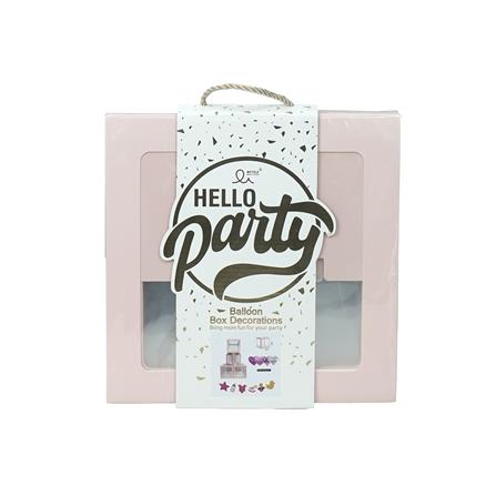 อุปกรณ์ตกแต่ง กล่องของขวัญ SNAZZ สีชมพู/ม่วง/ขาว_3