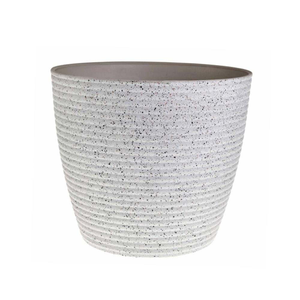 กระถางพลาสติก SPRING MORE 30 ซม. สีขาว