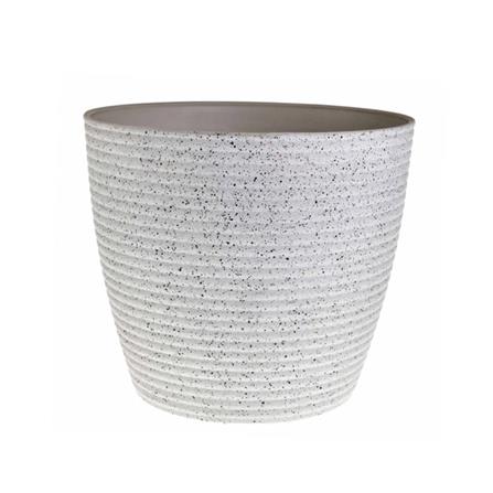 กระถางพลาสติก SPRING MORE 30 ซม. สีขาว_0
