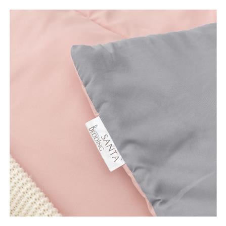 ผ้านวม SANTA BEDDING 100x90 นิ้ว สี PINK/GREY_1