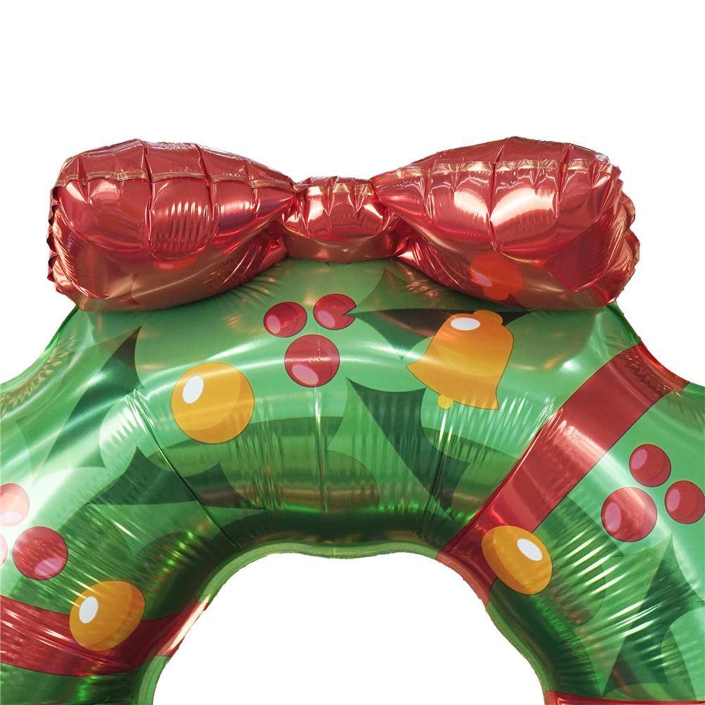 ลูกโป่งฟอยล์ตัวเลข 2026 SNAZZ 32 นิ้ว สีเขียว-แดง