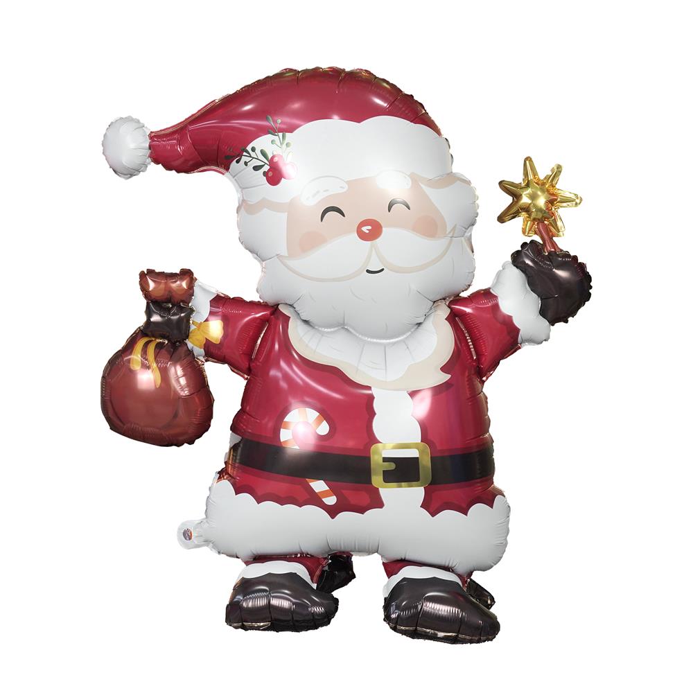 ลูกโป่งฟอยล์ SANTA CLAUS SNAZZ 42 นิ้ว สีแดง