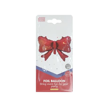 ลูกโป่งฟอยล์โบตกแต่ง SNAZZ 17 นิ้ว สีแดง_3