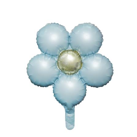 ลูกโป่งฟอยล์ ดอกไม้ตกแต่ง SNAZZ 17 นิ้ว สีฟ้า_0