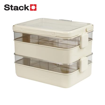 กล่องหูหิ้ว STACKO JUDY 33.5x23.5x25 ซม. สีครีม_0