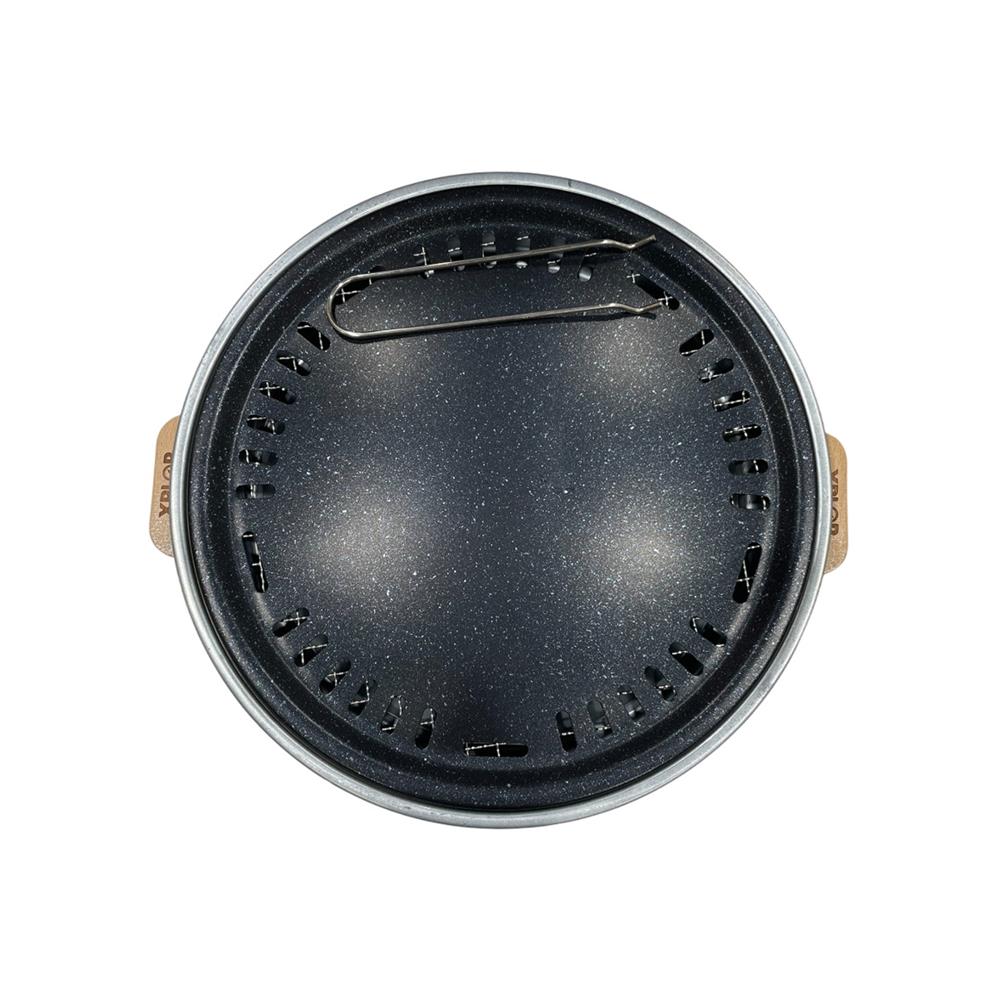 เตาถ่านบาร์บีคิวตั้งโต๊ะ ทรงกลม SPRING XPLOR สีดำ