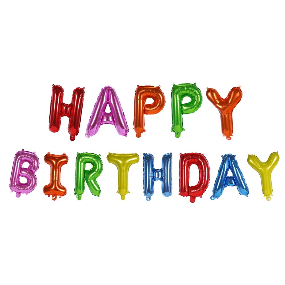ลูกโป่งฟอยล์ HAPPY BIRTHDAY SNAZZ 16 นิ้ว หลากสี