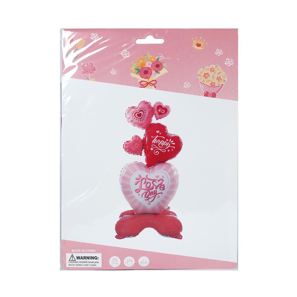 ลูกโป่งฟอยล์ LOVE DAY SNAZZ 60 นิ้ว สีชมพู