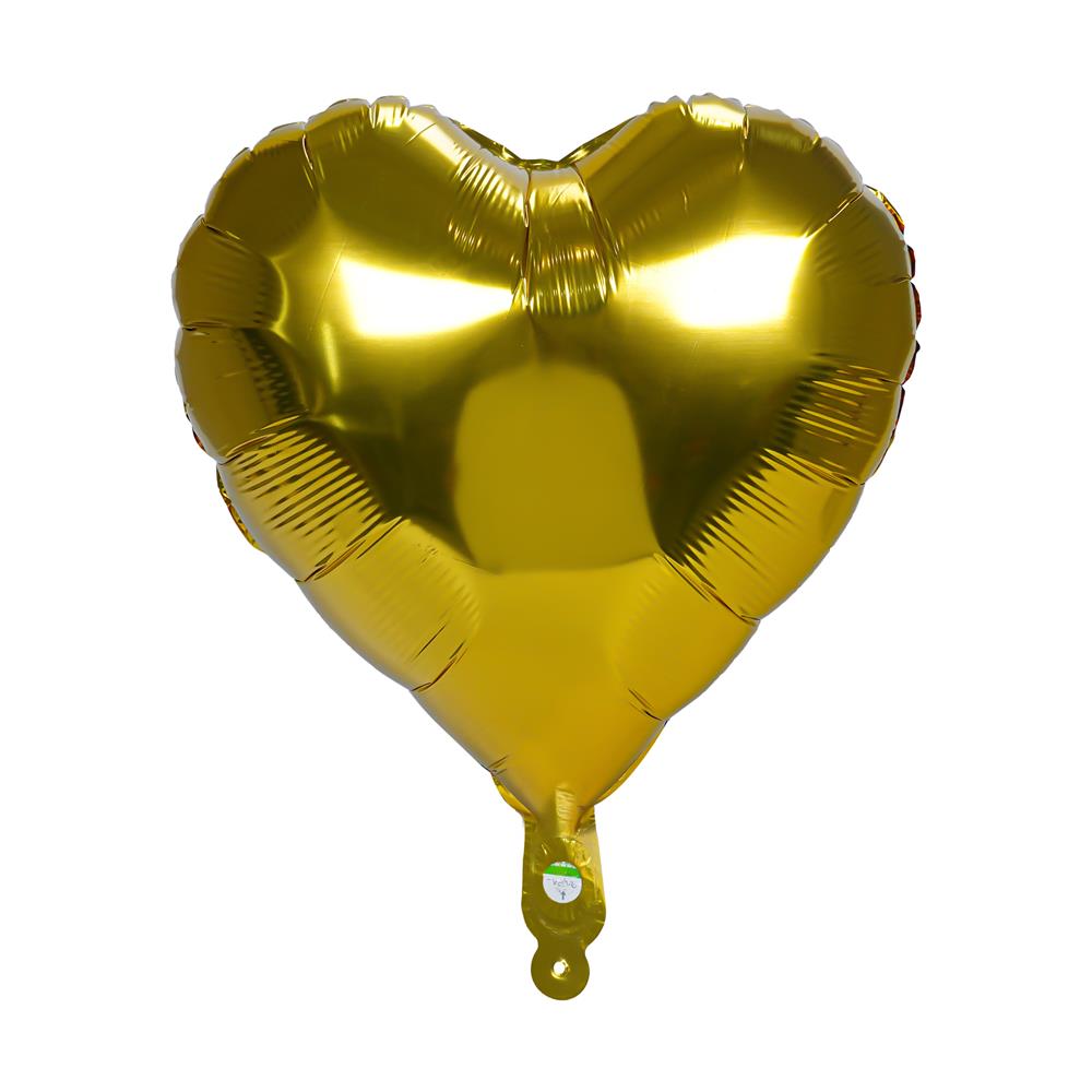 ลูกโป่งฟอยล์ หัวใจตกแต่ง SNAZZ 18 นิ้ว สีทอง